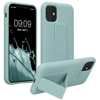 Afbeelding van kwmobile back cover voor smartphone geschikt Apple iPhone 11 1x beschermhoesje van kunststof In mintgroen