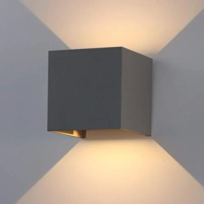 Afbeelding van K Bright 12w Dark Gray 12 W LED wandverlichting/decoratieve wandlampen, moderne wandlamp, IP 65 wandlampen binnen en buiten, antraciet, instelbare lichtstraal, warm wit