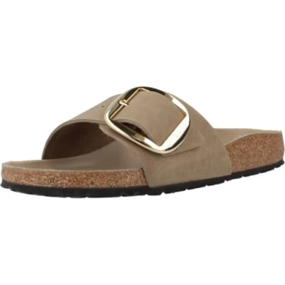 Afbeelding van Birkenstock Madrid Big Buckle Tabacco Brown Gevet Leder