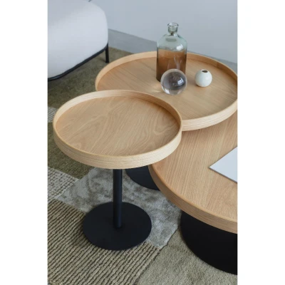 Afbeelding van Puur Lars sidetable Oak M Hout