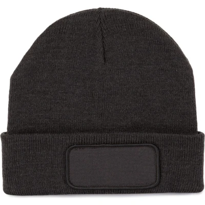 Afbeelding van K up Gerecycleerde muts met patch KP890 Dark Grey