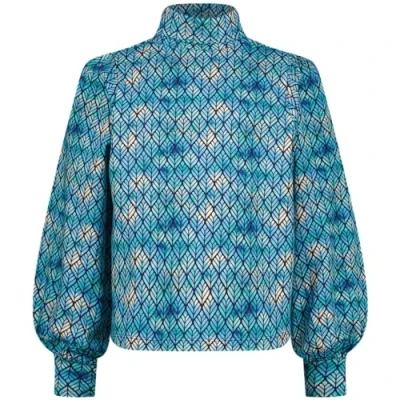 Afbeelding van Vingino top Jilianne met all over print blauw/grijs
