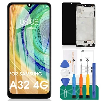 Afbeelding van INCELL voor Samsung Galaxy A32 4G LCD scherm Vervanging Digitizer A325 SM A325F Touchscreen Montage met Gereedschap (Zwarte Frame)