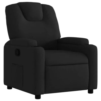 Afbeelding van vidaXL Fauteuil verstelbaar stof zwart