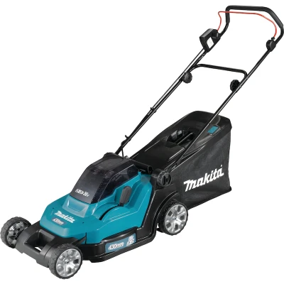 Afbeelding van Makita DLM432PT2 36V (2x 18V) Li ion accu grasmaaier set 5.0Ah accu) 43cm