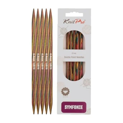 Afbeelding van KnitPro 15 cm x 6 mm Symfonie dubbelpuntige naalden, veelkleurig
