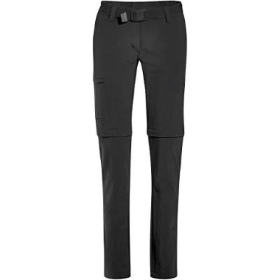 Afbeelding van Inara Slim Zip Wandelbroek Dames Black 990 48 Zwart