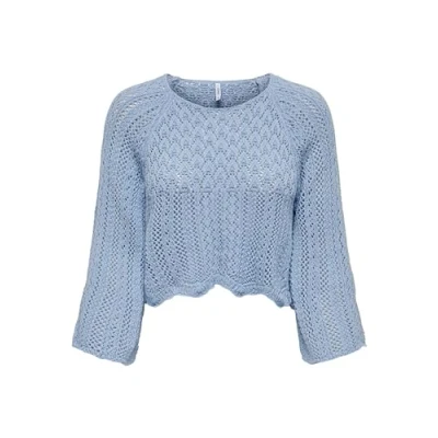 Afbeelding van Only Onlnola Life 3 4 Pullover Knt Noos 15233173 Licht Blauw Dames The Stone