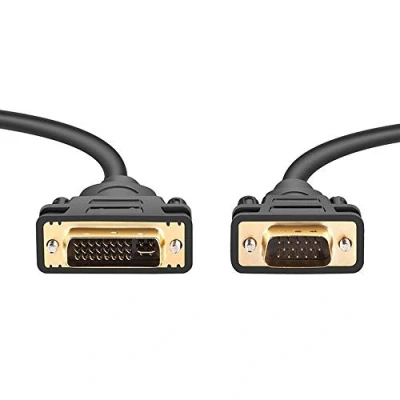 Afbeelding van PremiumCord DVI VGA verbindingskabel 3m, I (24+5) (15 Polig), stekker naar stekker, kabel voor PC (analoog) / apparaten, kleur zwart