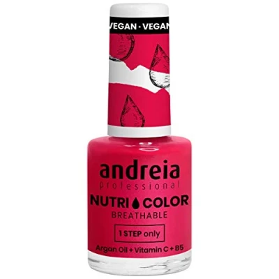 Afbeelding van Andreia Professional NutriColor Ademende Vegan Nagellak Kleur NC31 Kersenroze 10.5ml