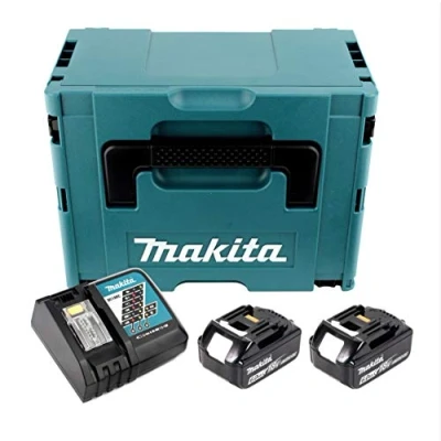 Afbeelding van Makita Power Source Set Li 18V met 2x BL1860B accu 6.0Ah + DC18RC lader ( 199480 6 ) Makpac