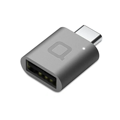 Afbeelding van nonda USB Type C naar 3.0 Adapter, Thunderbolt 3 Adapter Aluminium met Indicator LED voor MacBook Pro 2019/2018, Air 2018, Pixel 3, Dell XPS en meer apparaten (Space Grey)