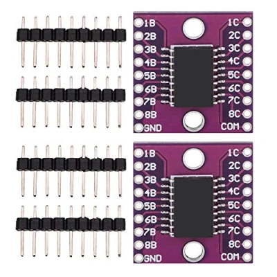 Afbeelding van Fafeicy 2 stuks ULN2803A Darlington Transistor Arrays drivermodule, 50 V 500 mA hoogstroomspanningsdriver, hoogstandspanning en hoogstroom, voor het schakelen van inductieve belastingen (1)