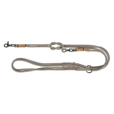 Afbeelding van TRIXIE BE NORDIC HONDENRIEM VERSTELBAAR LEER GRIJS 200x0,8 CM