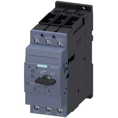 Afbeelding van Siemens 3RV2031 4VA10 Vermogensschakelaar 1 stuk(s) Instelbereik (stroomsterkte): 35 45 A Schakelspanning (max.): 690 V/AC (b x h d) 55 140 149 mm