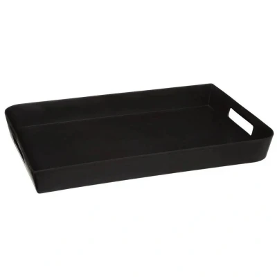 Afbeelding van 5Five Dienblad met handvatten antraciet 44 x 29 cm