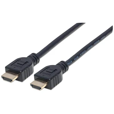 Afbeelding van Manhattan 353939 HDMI kabel Aansluitkabel A stekker, stekker 2.00 m Zwart 4K UHD, UL gecertificeerd