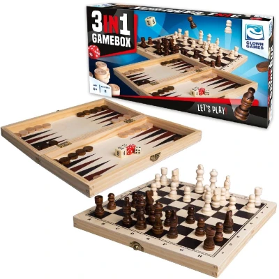 Afbeelding van 3 In 1 Spellendoos Hout