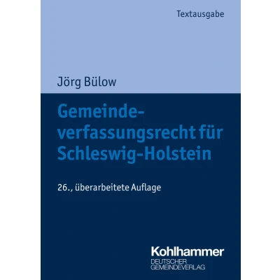 Afbeelding van Gemeindeverfassungsrecht für Schleswig Holstein