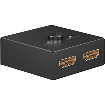 Afbeelding van HDMI switch Goobay 2 poorts (4K@30Hz, HDCP, Bi directioneel)