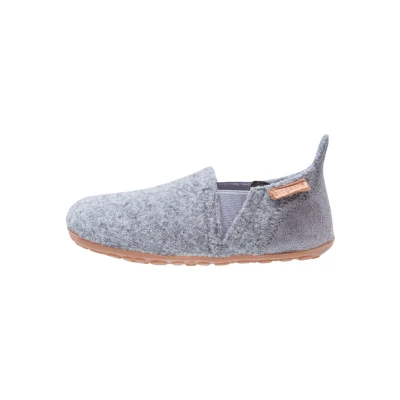Afbeelding van Bisgaard Sailor HOME SHOE Pantoffels voor kinderen, Maat: 27, Grey Leer en textiel