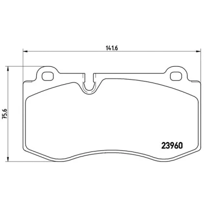 Afbeelding van Brembo Remblokset P 50 074X