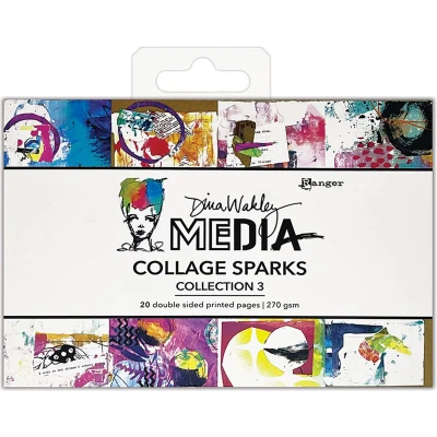 Afbeelding van Ranger Dina Wakley Media Collage Sparks Collection 3