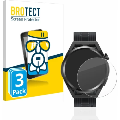 Afbeelding van BROTECT Screenprotector voor Huawei Watch GT Runner Folie Beschermfolie Beschermglas transparant (3 Stuks)