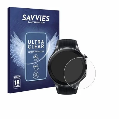 Afbeelding van Savvies (18 Stuks) Schermbeschermer voor OnePlus Watch 2 Screen Protector Ultra Transparant