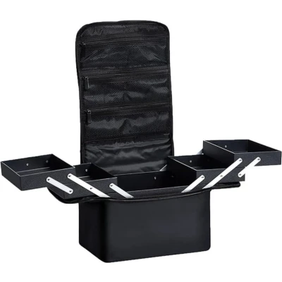 Afbeelding van DD® Schmink Koffer Schminkset Waterafstotend 28x20x26cm Zwart
