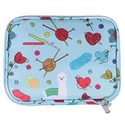 Afbeelding van Roundsky Lege breinaalden etui opslag organizer opbergtas voor rondbreinaalden en accessoires kit tas