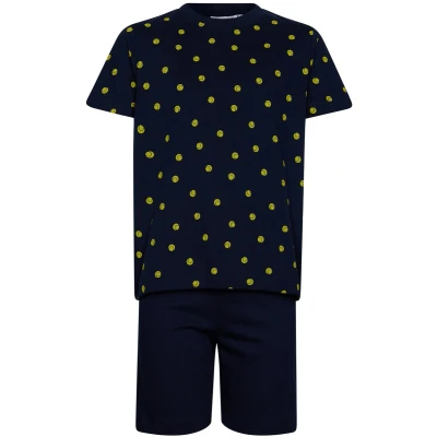 Afbeelding van Pastunette Shortama Padel Katoen Blauw Maat 116