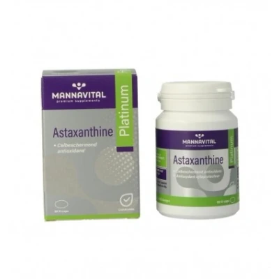 Afbeelding van MannaVital Astaxanthine Platinum Capsules 60VCP