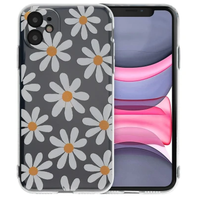 Afbeelding van Apple iPhone 11 Hoesje Siliconen en TPU (zacht) iMoshion Softcase/Backcover Hearts Telefoonhoesje