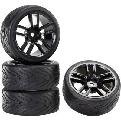 Afbeelding van Reely 1:10 Straatmodel Complete wielen Devil GT Zwart 4 stuk(s)