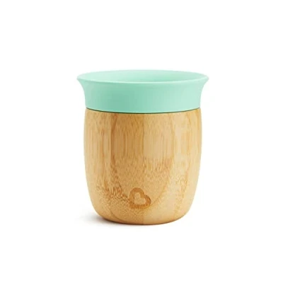 Afbeelding van Munchkin Bamboe Open Beker Drinkbeker voor Baby en Peuter 150 ml Mintgroen