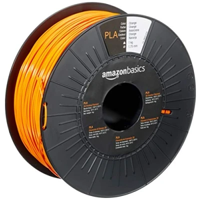 Afbeelding van Amazon Basics 3D printerfilament, PLA, 1,75 mm, oranje, spoel van 1 kg