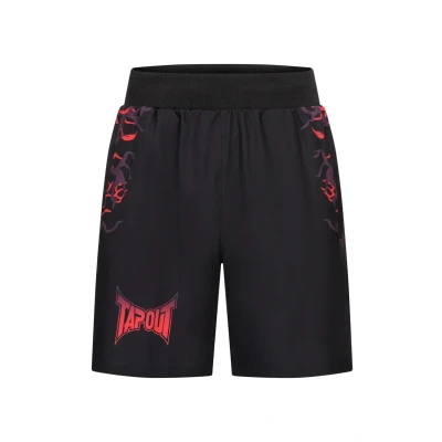 Afbeelding van Tapout Normale Passform Shorts, Heren, Maat: 3XL, Black red aubergine