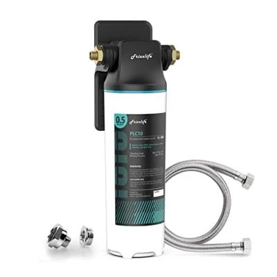 Afbeelding van Frizzlife SW10 waterfiltersysteem voor onder de gootsteen, NSF/ANSI 53&amp;42 gecertificeerd, vermindert 99,99% lood, chloor, slechte smaak en geur, drinkwaterfilter met directe aansluiting, 0,5 micron