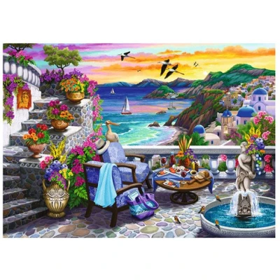 Afbeelding van Ravensburger Legpuzzel Santorini Sunset, 300st.