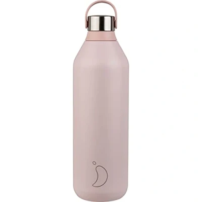 Afbeelding van Thermosfles Roze Blush Pink Siliconen/RVS/Kunststof Chilly&#039;s Series 2 8,5 X 28 Cm