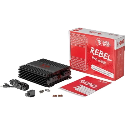 Afbeelding van Bass Habit Rebel RA1200W mono block versterker 600 watts RMS 1 ohms