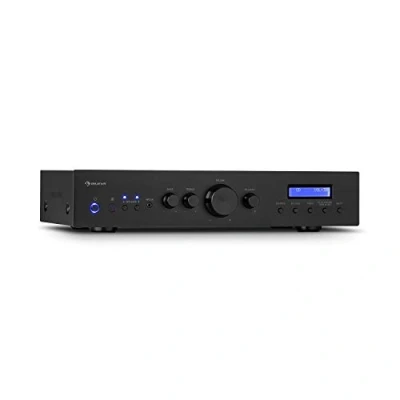 Afbeelding van Auna Amp CD608 DAB Hifi Stereo versterker 4X100W RMS DAB+ Bt Opt. Afstandsbediening Zwart