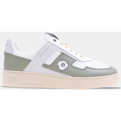 Afbeelding van Off The Pitch Sky Force Heren Sneakers Leren Sneaker Grijs Maat 42