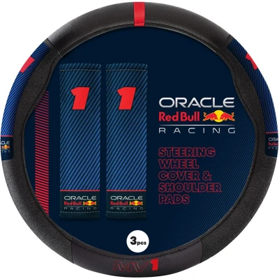 Afbeelding van Red Bull Oracle Universele stuurwielhoes + schouderkussens Type 002 MV1 Zwart/Rood/Blauw