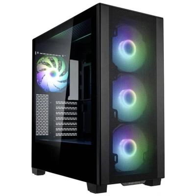 Afbeelding van Phanteks XT Pro Ultra Tempered Glass Windows, D RGB schwarz Midi tower behuizing, Gaming PC behuizing Zwart