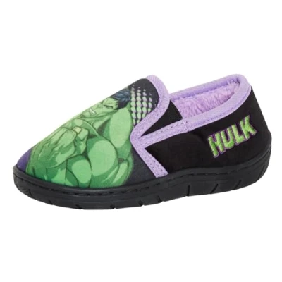Afbeelding van Jongens Incredible Hulk Pantoffels Zwart 10 UK Kind