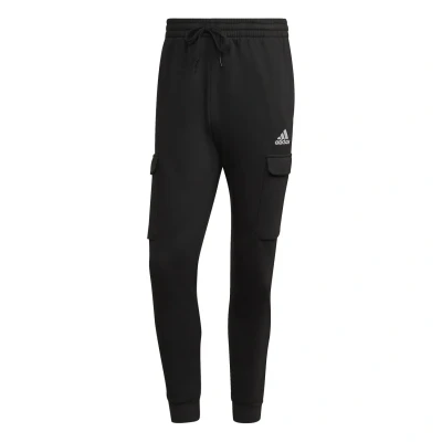 Afbeelding van adidas Heren Essentials Fleece Regular Tapered Cargo Pants, Medium Grey Heather/Black, XXL Tall