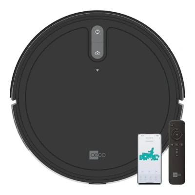 Afbeelding van AECO VacuBot X3 Robotstofzuiger met 5000 Pa sterke zuigkracht, gyroscoopnavigatie, 120 m² zuigbereik, 160 minuten batterijduur, 18 mm hindernisoverwinning, infrarood afstandsbediening en app besturing