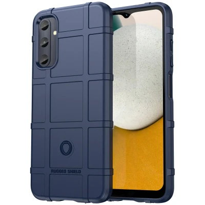 Afbeelding van Samsung Galaxy A05s Hoesje Siliconen en TPU (zacht) iMoshion Backcover/Softcase Donkerblauw Telefoonhoesje Shockproof/Valbescherming Black